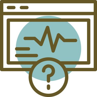 Web simgesi, basit vektör illüstrasyonu