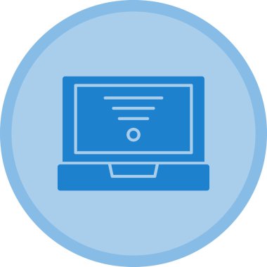 Bilgisayar. Web simgesi basit illüstrasyon