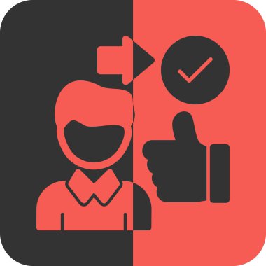 başparmak yukarı simgesi, vektör illüstrasyonu