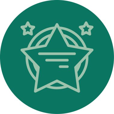 Yıldız simgesinin vektör illüstrasyonu