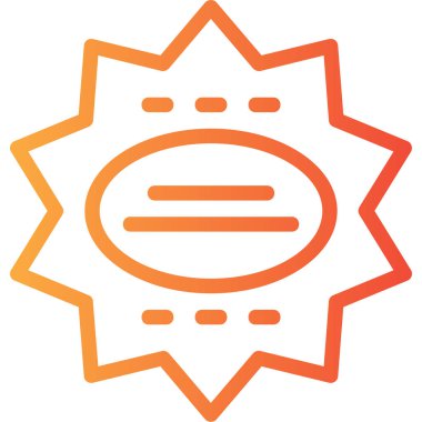 Güneş. Web simgesi basit illüstrasyon