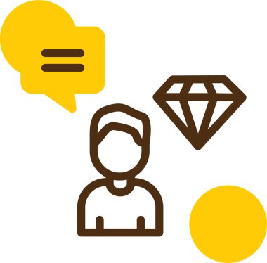 Elmas simgesi vektör illüstrasyonu