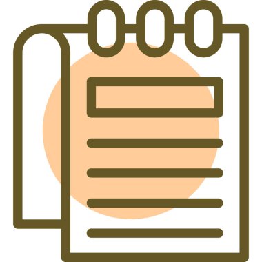 Belge. Web simgesi basit illüstrasyon