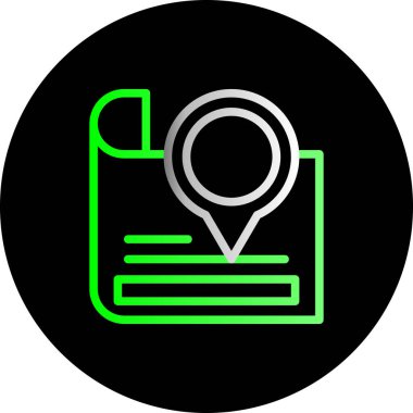 Harita işaretleyici vektör illüstrasyonuName