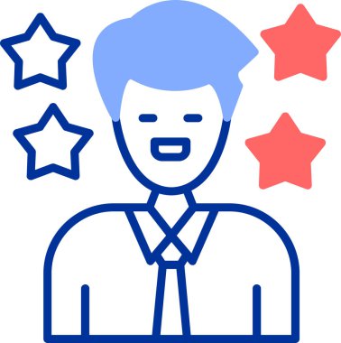 Yıldız. Web simgesi basit illüstrasyon