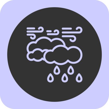 Bulut. Web simgesi basit illüstrasyon