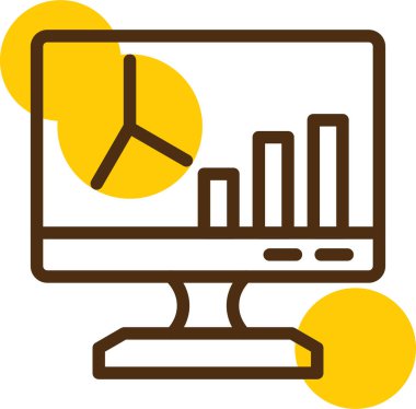 Bilgisayar. Web simgesi basit tasarım.