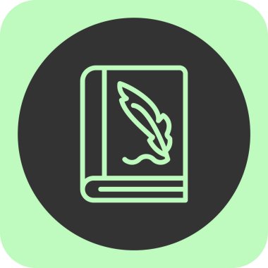 Kitap simgesinin vektör illüstrasyonu