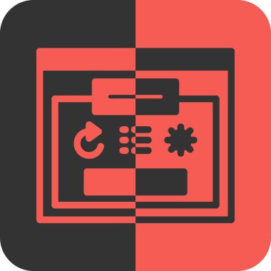 veri analizi düz simge, vektör, illüstrasyon