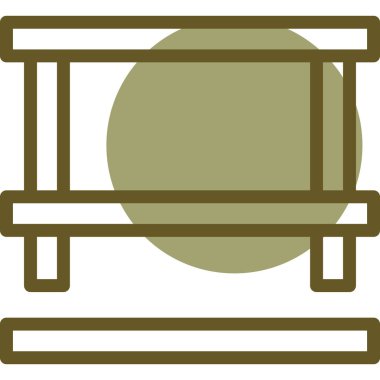 Tahta varil ikonu. Ağ için ahşap varil vektör simgelerinin özet çizimi