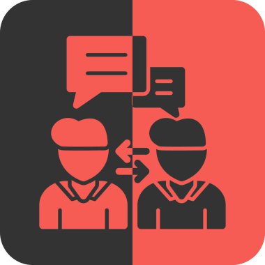 Sohbet simgesi vektör illüstrasyonu