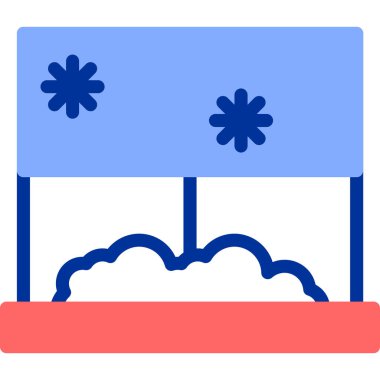 Fransa bayrağının vektör illüstrasyonu