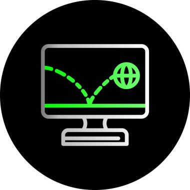 seo modern simgesinin vektör illüstrasyonu