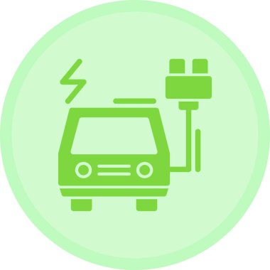 Araba şarj ediliyor. Basit illüstrasyon