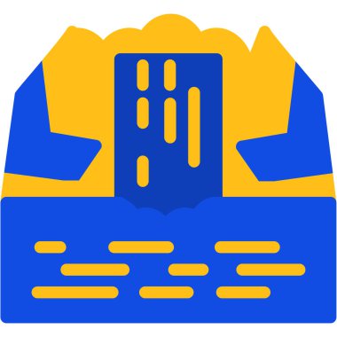 Bina inşaat simgesi düz biçimli