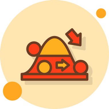 Bir simgenin vektör illüstrasyonu