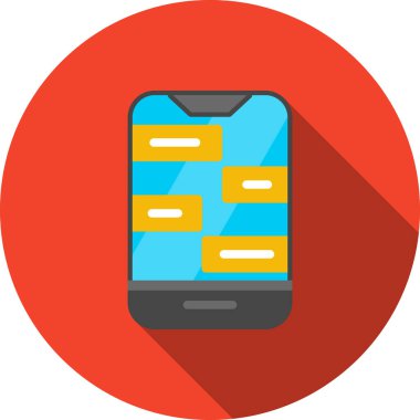 mobil bankacılık ödeme simgesi düz biçimli