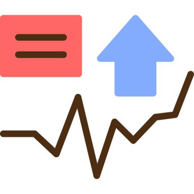 iş grafiği simgesi, vektör illüstrasyonu