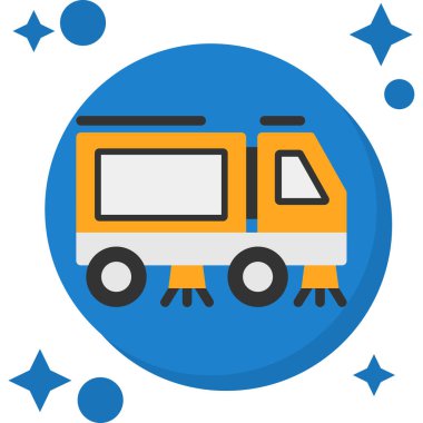 vektör kampı düz simge illüstrasyonu