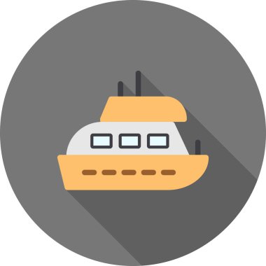 tekne ikonu vektör illüstrasyonu