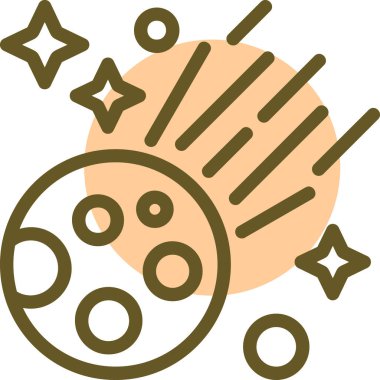 Saatin şirin bir simgesinin vektör çizimi