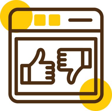 İnternet konseptinin web simgesi, vektör illüstrasyonu