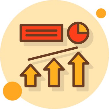 iş ok simgesi vektör illüstrasyonu