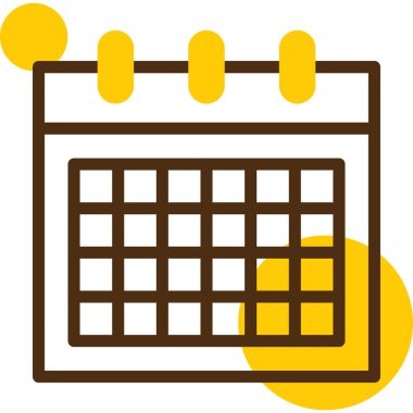 Takvim. Web simgesi basit tasarım