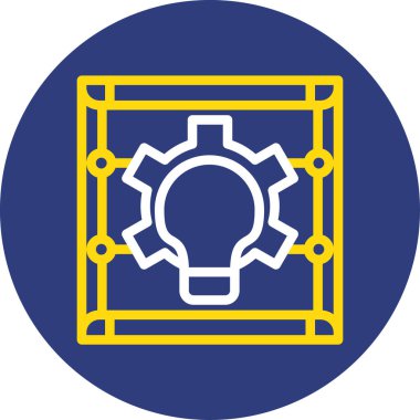 dişli simgesinin vektör illüstrasyonu