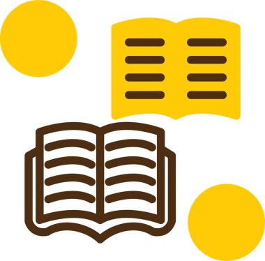 kitap simgesi vektör illüstrasyonu