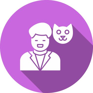 Köpekli bir kedinin vektör çizimi