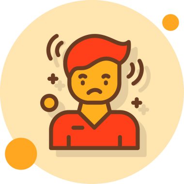 Vektör olarak kızgın avatar simgesi. logotype