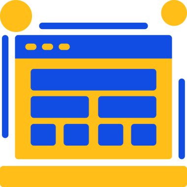 Web simgesi tasarımı vektör illüstrasyonu