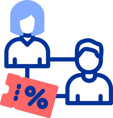 İndirim. Web simgesi basit illüstrasyon