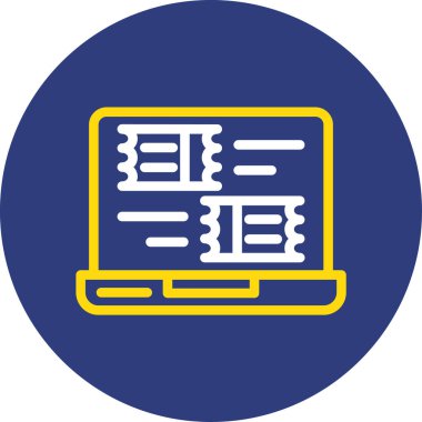 Bilgisayar. Web simgesi basit illüstrasyon