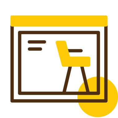 Yazıcı simgesi vektör illüstrasyonu