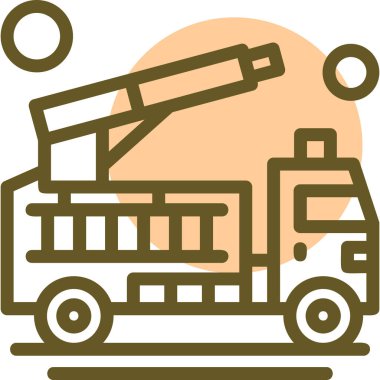 inşaat vinç simgesi, vektör illüstrasyon