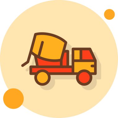 kamyon web simge vektör çizim