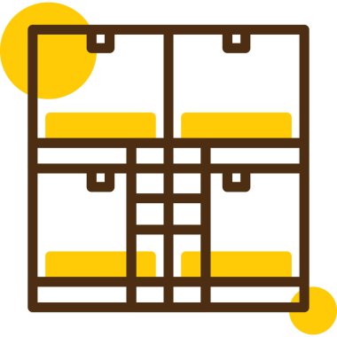 Ahşap çerçevenin vektör çizimi