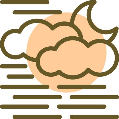 Bulut. Web simgesi basit illüstrasyon