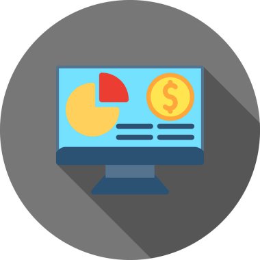 Basit bilgisayar vektör simgesi