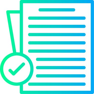 Belge. Web simgesi basit illüstrasyon