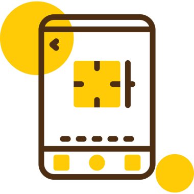 Akıllı telefon simgesinin vektör illüstrasyonu