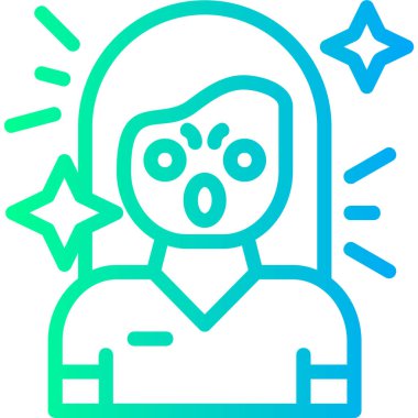 Avatar yüz simgesi, vektör illüstrasyon tasarımı