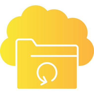 veri bulutu depolama simgesi düz biçiminde