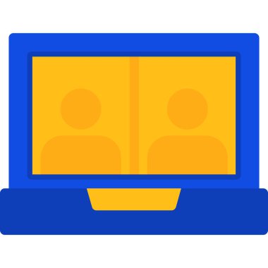 Bilgisayar. Web simgesi basit illüstrasyon