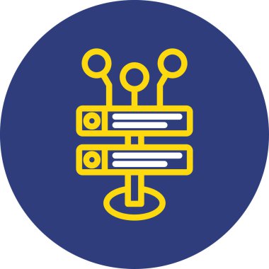 Robot simgesinin vektör illüstrasyonu