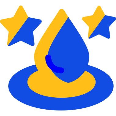 bir yıldız simgesinin çizgi film stili