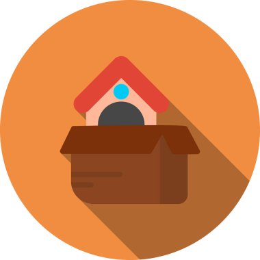 ev düz vektör simgesi