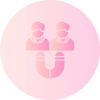 güzel çift vektör çizgisi simgesi